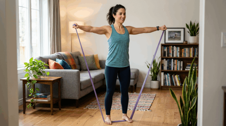 Elevaciones laterales con banda