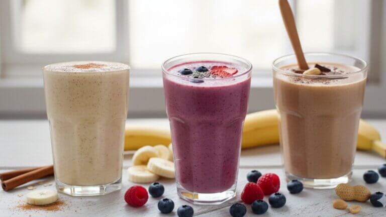 3 batidos con plátano para comenzar tu día con energía y mucho sabor