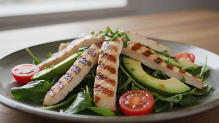 Ensalada templada de pollo