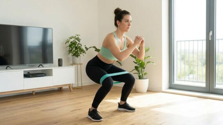 Sentadilla con banda