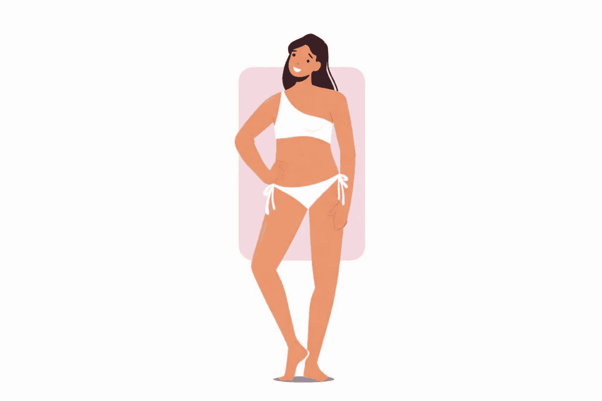 Bikini para una silueta rectangular