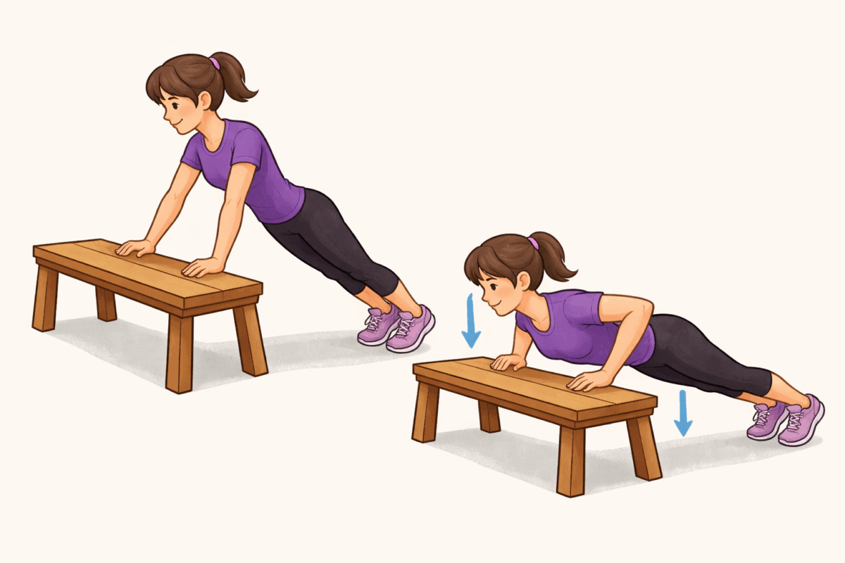 Flexiones de brazos progresivas