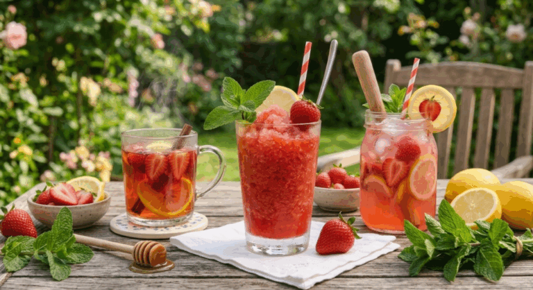 Té, limonada y granizado: 3 formas ricas de combinar fresa con limón en tus bebidas