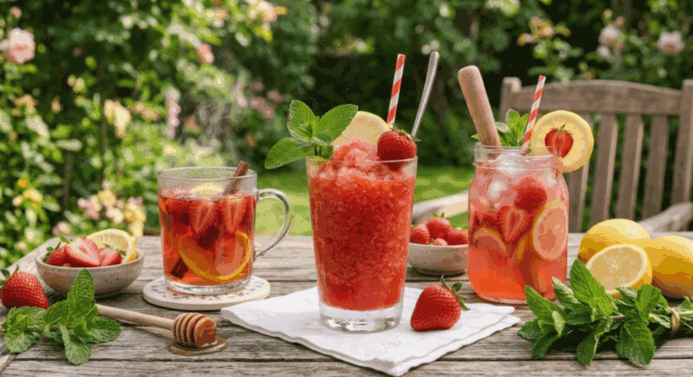 Té, limonada y granizado: 3 formas ricas de combinar fresa con limón en tus bebidas
