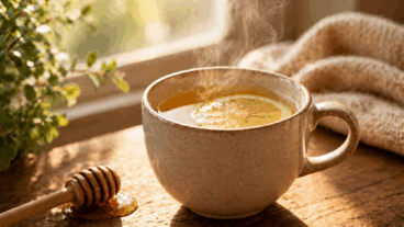 4 bebidas reconfortantes con limón y miel para bajar el ritmo de la tarde