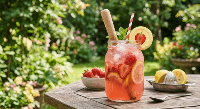 Limonada clásica de fresa