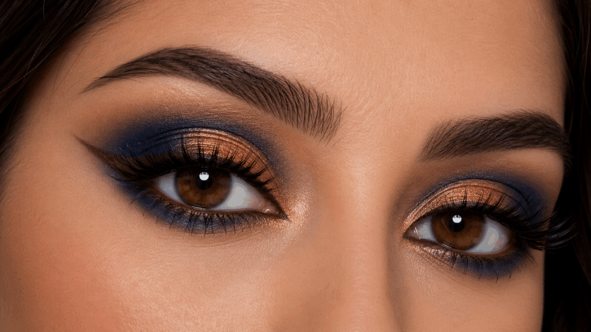 Maquilla para ojos marrones