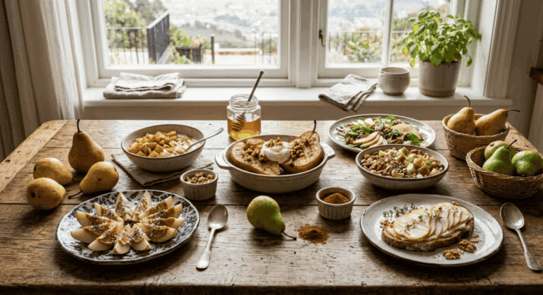 Pera a todas horas: 8 formas ricas de sumarla a tus comidas y snacks