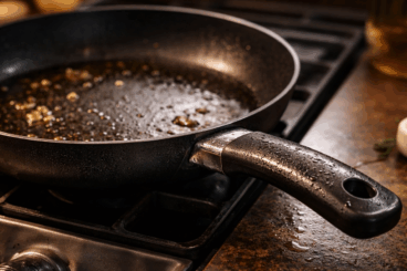 6 pasos para quitar la grasa pegajosa de los mangos de sartenes y ollas sin fregar fuerte