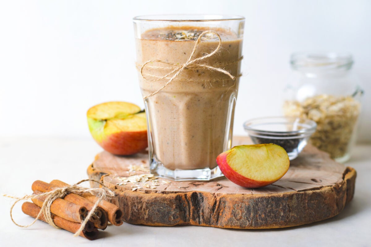 Smoothie de manzana con canela