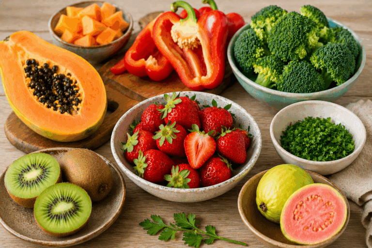 7 ideas naturales para aumentar la vitamina C en tu dieta sin comer más naranjas