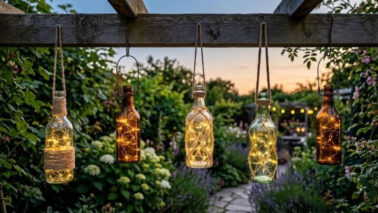 Faroles colgantes con led