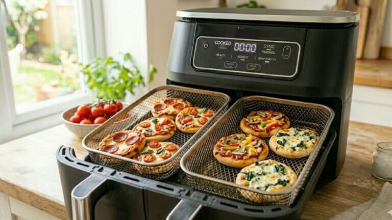Mini pizzas en freidora