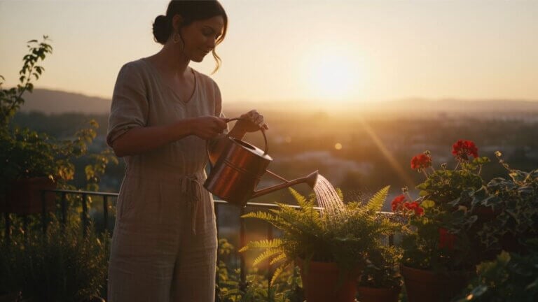 Regar al atardecer no siempre es buena idea: cómo saber si tu balcón retiene demasiada humedad