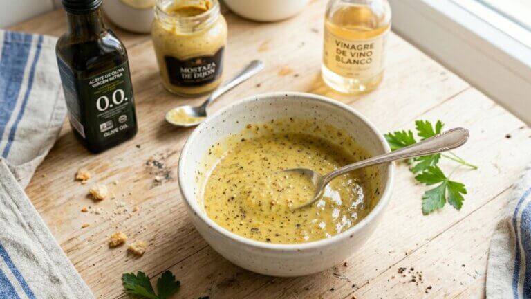 Salsa de vinagreta espesa