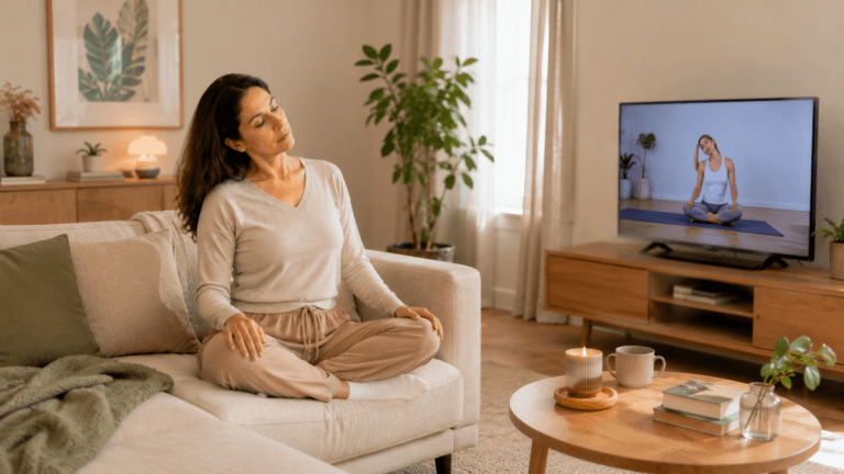 Cuello y escote: 3 ejercicios suaves de yoga facial para hacer mientras ves televisión