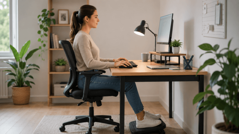 Cómo diseñar una estación de trabajo ergonómica en casa en 3 pasos