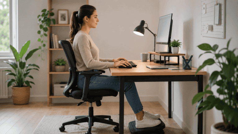Cómo diseñar una estación de trabajo ergonómica en casa en 3 pasos