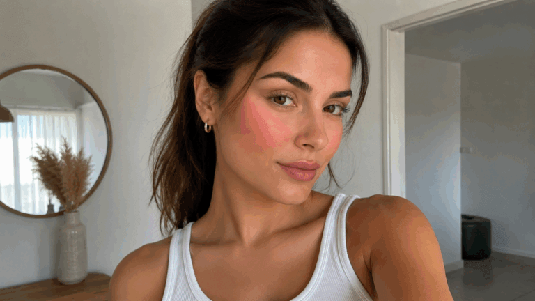 Blush lifting y pómulos metalizados: tutorial para elevar el rostro con maquillaje