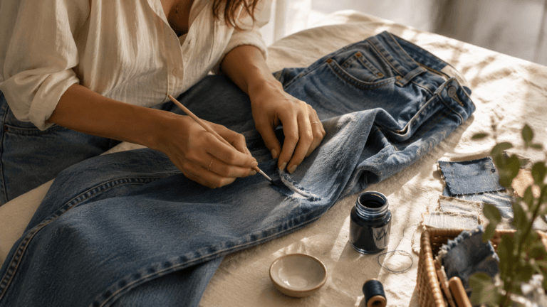 Dale nueva vida a tus jeans desgastados con estos trucos caseros