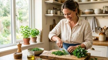 Cómo cortar hierbas frescas sin que se oxiden: trucos de cocina que cambian tu plato