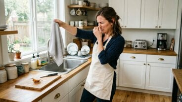 Paños de cocina con mal olor: cómo colgarlos y cambiarlos para que se sequen mejor