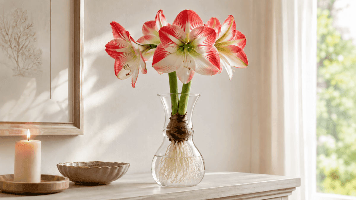 Amarilis en agua