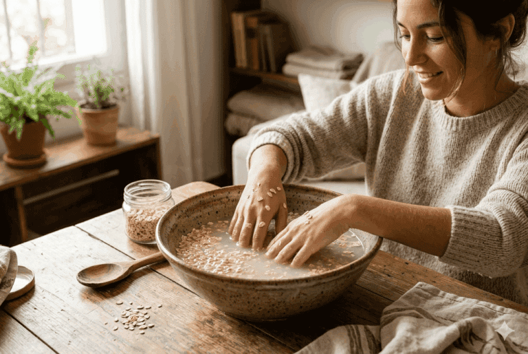 Avena tibia para manos resecas: cómo calmar la piel castigada en casa