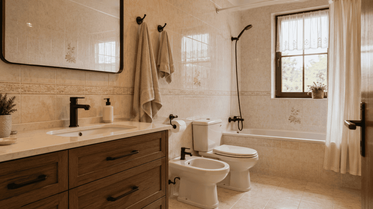 Baño modernizado