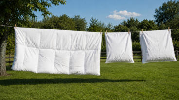 ¿No caben en la lavadora? El truco para limpiar edredones y almohadas en casa