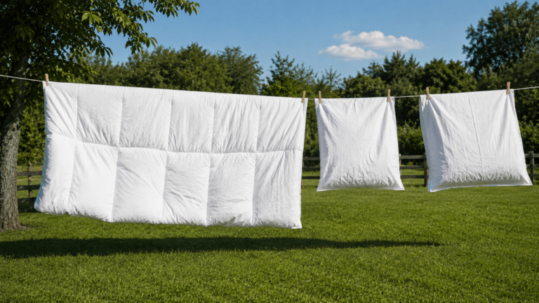 ¿No caben en la lavadora? El truco para limpiar edredones y almohadas en casa