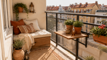 Balcones mini: ideas deco para transformar el espacio sin recargarlo