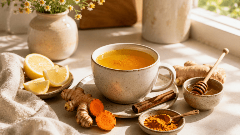 Cómo preparar la infusión de cúrcuma para comenzar el día con más calma
