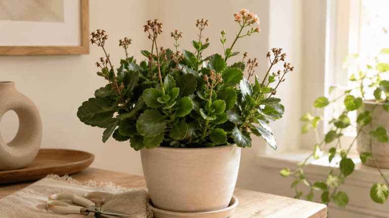 Kalanchoe después de florecer: cómo podarlo, regarlo y evitar que parezca una planta perdida