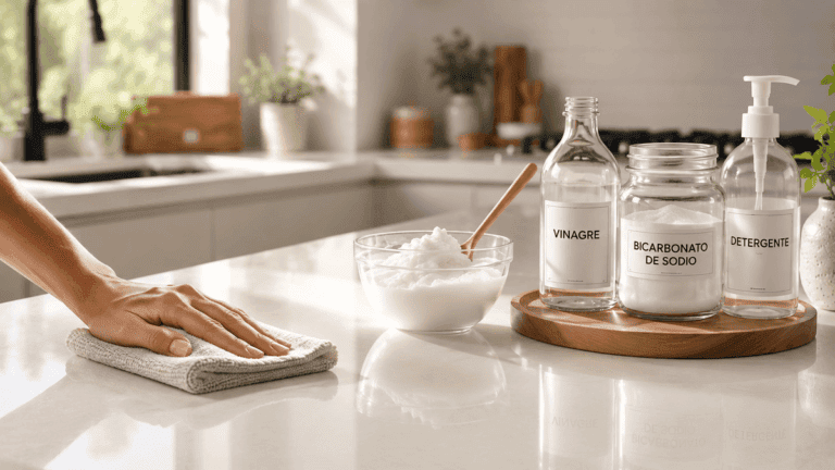 Mezclar bicarbonato de sodio, vinagre y detergente: el secreto para una limpieza profunda