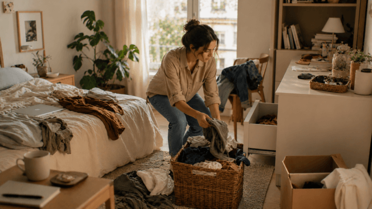 Cómo ordenar una habitación desordenada cuando no sabes por dónde empezar