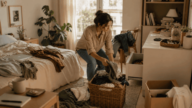 Cómo ordenar una habitación desordenada cuando no sabes por dónde empezar