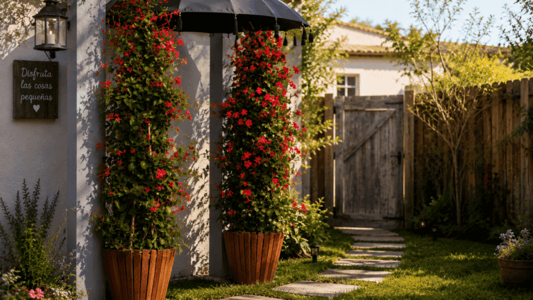 7 plantas trepadoras que crecen bien en espacios reducidos