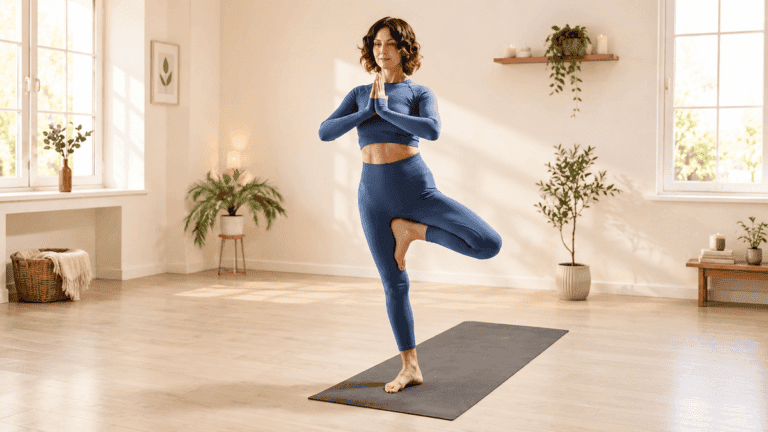¿Quieres mejorar tu equilibrio? Haz esta postura de yoga a diario para ganar estabilidad