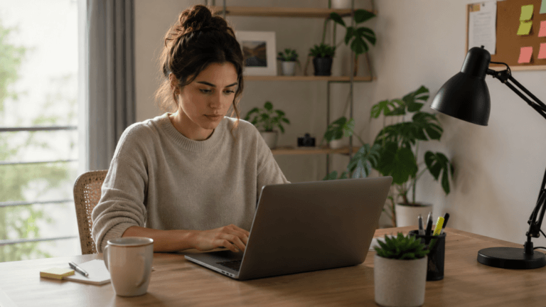 Trabajar desde casa: rutina de 7 minutos para apagar el ruido mental antes de empezar