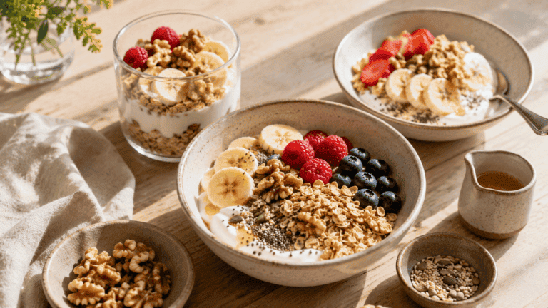 Yogur con avena sin aburrirte: 3 cambios de textura para variar el desayuno