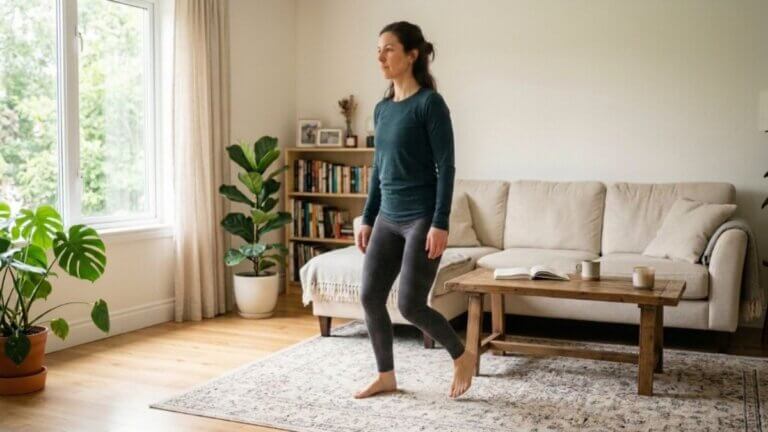 Caminata súper lenta de taichí para fortalecer el cuerpo en casa