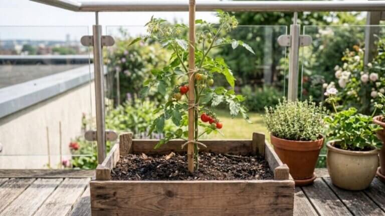 ¿Sin espacio para un huerto? Cómo convertir un cajón de verdura en una tomatera vertical