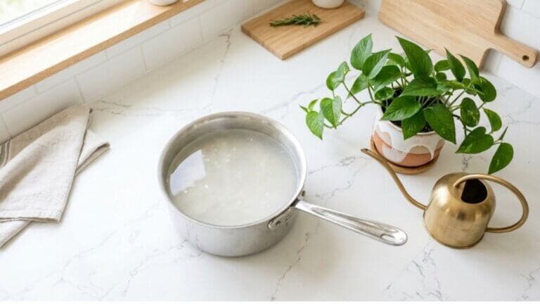 Agua de pasta para regar plantas: cuándo usarla y cuándo evitarla