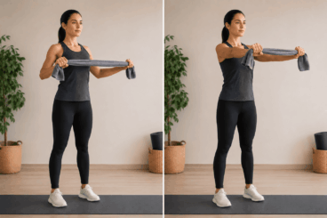 5 ejercicios para tonificar brazos y espalda en casa usando solo una toalla