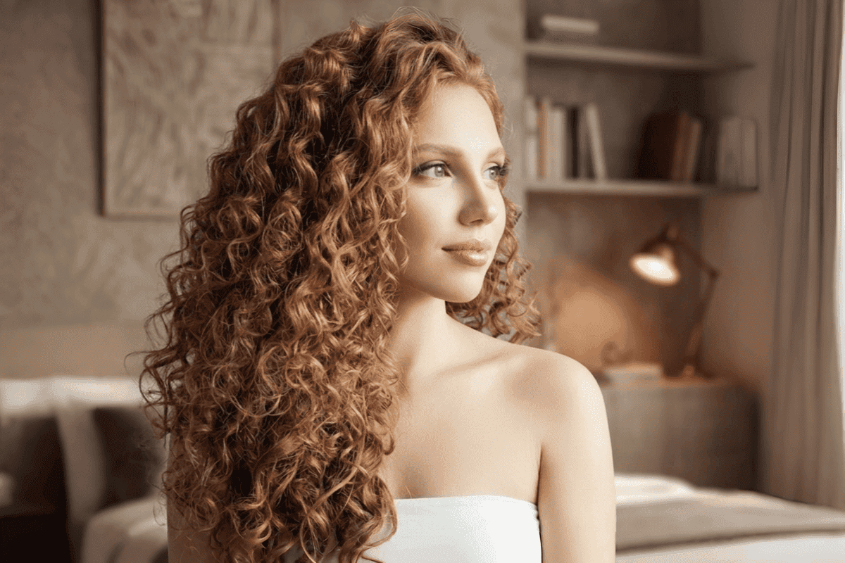 Corte para rizos con capas largas