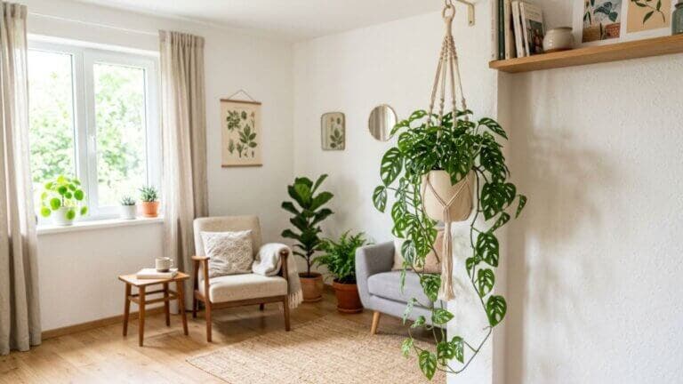 6 cuidados para lograr una caída frondosa de tu Monstera adansonii colgante