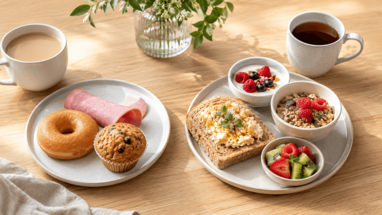 4 desayunos con demasiada sal, azúcar o grasa y cómo mejorarlos