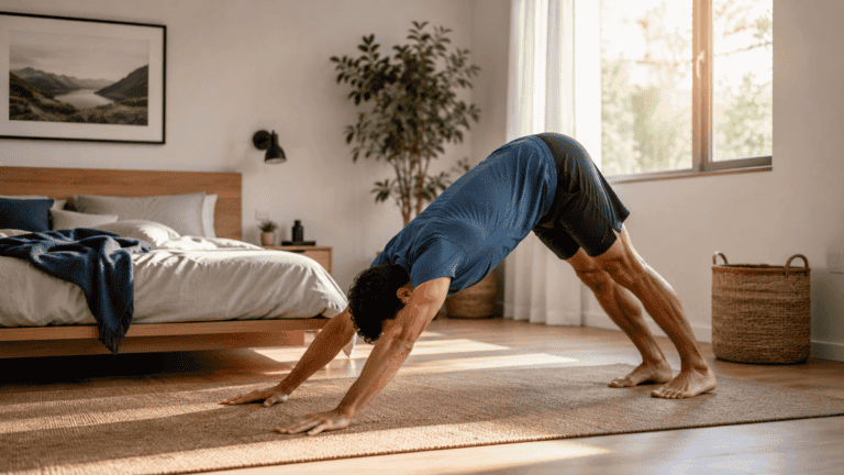 Estiramiento activo al despertar: movimientos suaves para soltar piernas y espalda