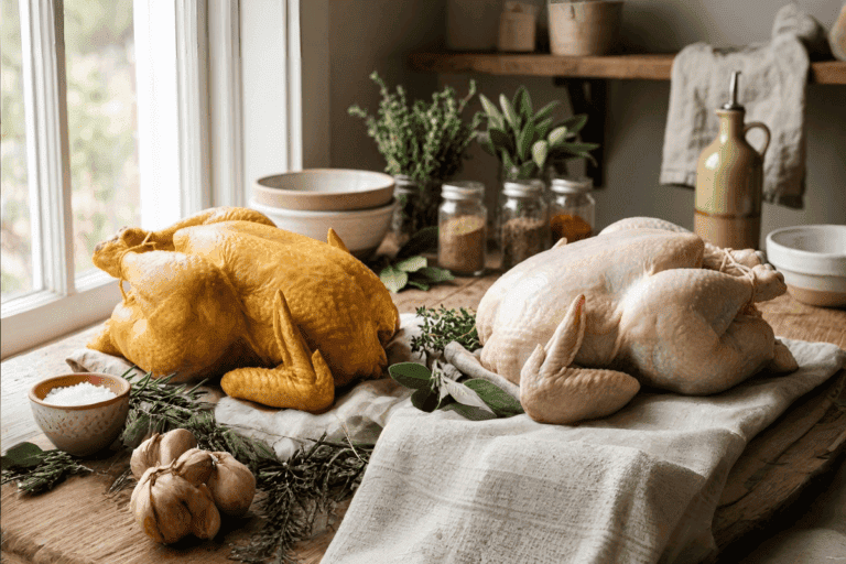 Pollo de piel amarilla o blanca: la diferencia y qué revisar al comprar